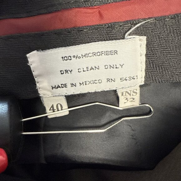 Louis Raphael Men’s 40x32 Microfiber Cuffed Dress Pants Brown Office Casual Work - Picture 6 of 9